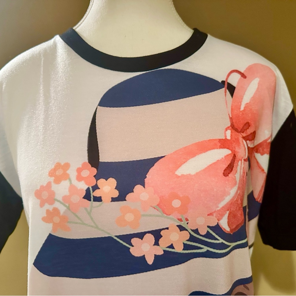 Floral Horse Graphic T-Shirt Dress - Picture 4 of 5